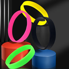 4 Pcs Silicone Sports Bracelet Activity Team Basketball Wristband