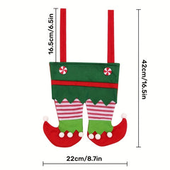 Elf Pants Gift Bag Christmas Decoration