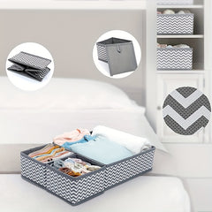 6pcs Drawer Organizer Foldable Storage Box for Desk Yacht Cabin Home