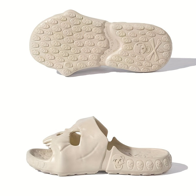 Men's Skull Slides Quick Drying Non Slip Indoor/Outdoor Summer