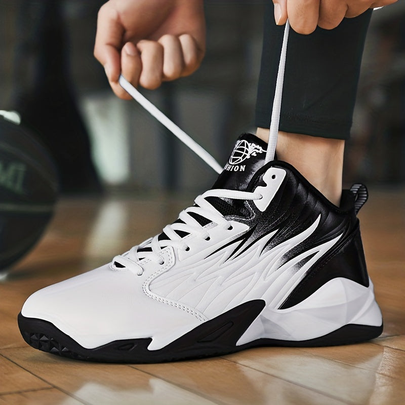 Men's Basketball Shoes Comfy Non Slip Lace Up Sneakers