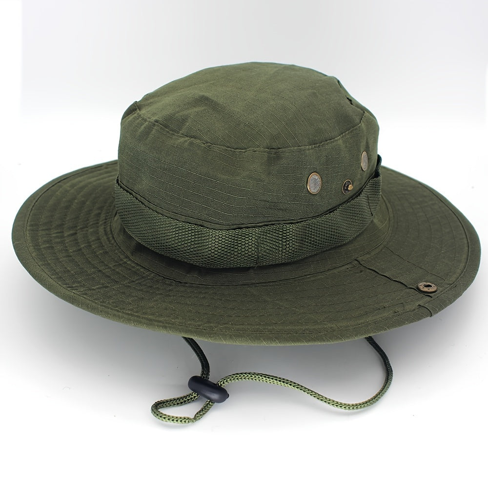 Camouflage Wide Brim Sun Hat for Outdoor Activities
