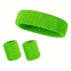 3pcs Sports Wristbands Headbands Et Cotton Male Female Sports