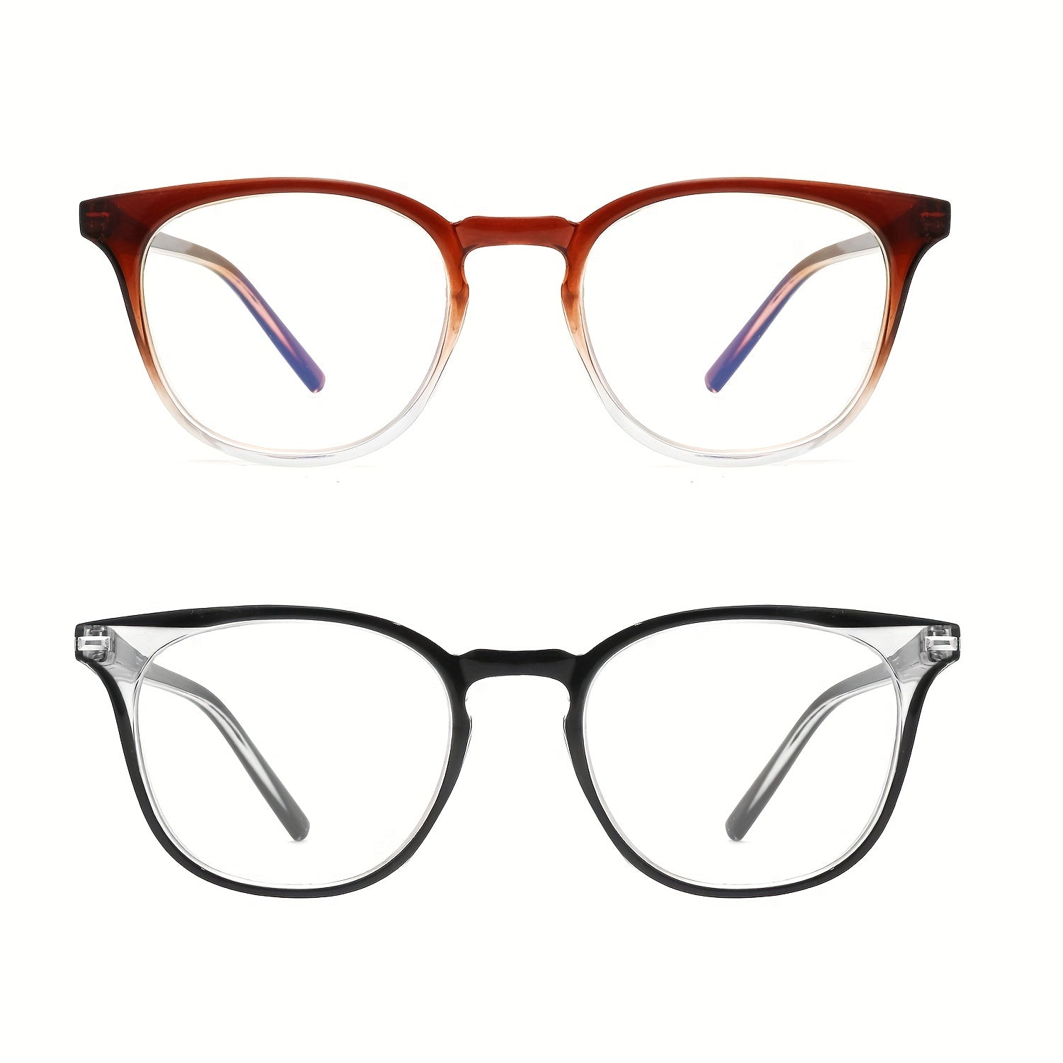 Retro Round Reading Glasses Light Blocking Anti Fatigue Presbyopia Reader