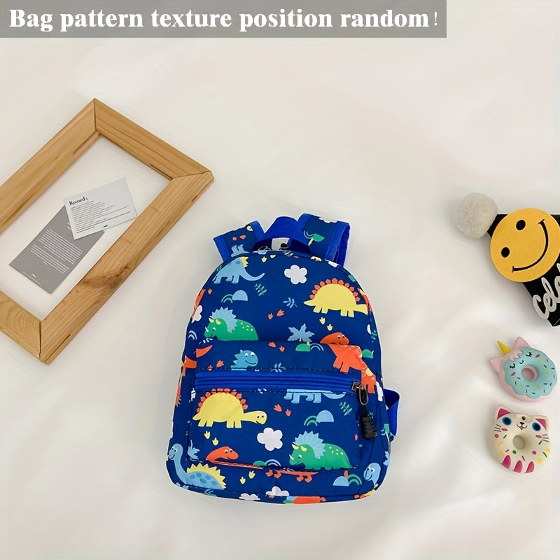 Cartoon Dinosaur Pattern Backpack Kindergarten School Bag