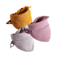 3 Cute Triangle Baby Scarves for Face - Perfect Accessory