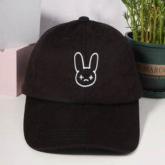 Rabbit Embroidery Baseball Cap Adjustable Sun Hat Lightweight Dad Hat