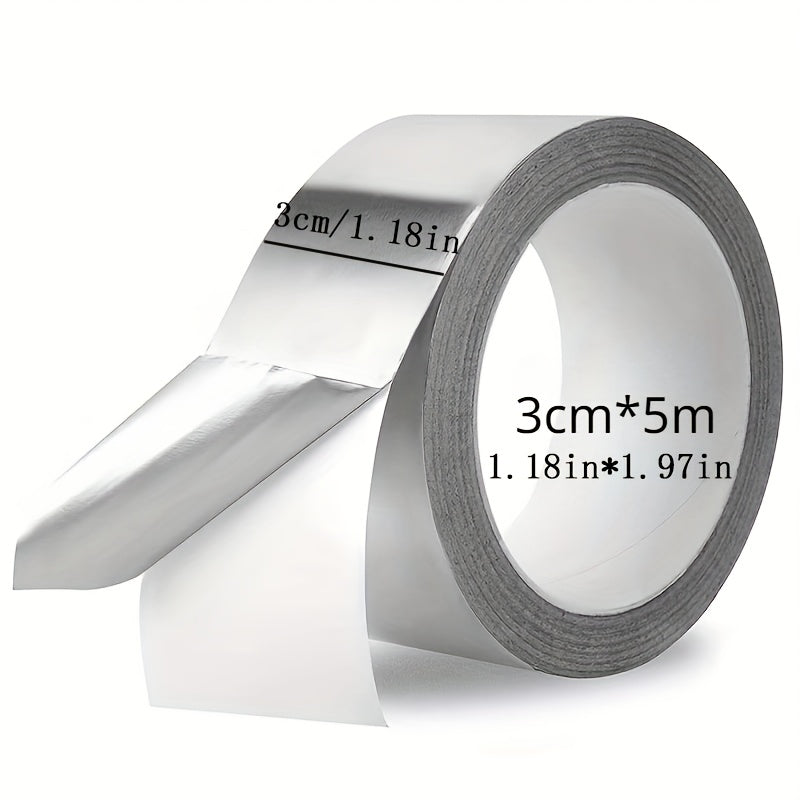 1pc HVAC Waterproof Fireproof Aluminum Foil Tape Strong Adhesive Tape
