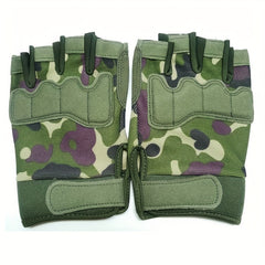 Men's Tactical Half Finger Gloves for Fitness Cycling Training