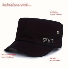 Unisex Sunshade Adjustable Baseball Cap with SPORTS Letter