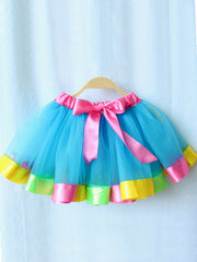 Girls Mermaid Costume Tutu Skirt with Bowknot