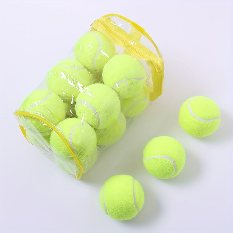 12pcs High Elastic Tennis Balls for Competitive Training
