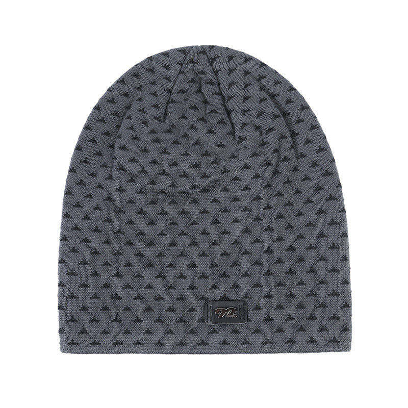 Men's Winter Warm Knit Hat Fluff Thickened Knitted Hat