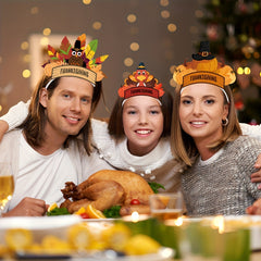 Thanksgiving Headband Cartoon Turkey Drumstick Hair Band Costume Accessories