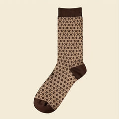 6 Pairs Women's High Cotton Mid Calf Socks for Autumn/Winter