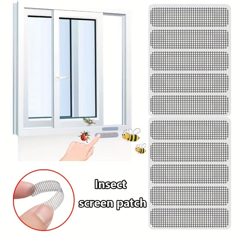 Mosquito Repellent Patches Kit w/ Grid Repair Stickers & Drainage Hole
