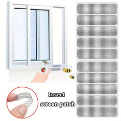 Mosquito Repellent Patches Kit w/ Grid Repair Stickers & Drainage Hole