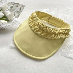 Crinkle Visor Hat Women UV Protection Beach Cap Adjustable Sports Sun Hat