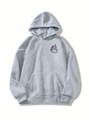 Coffee Print Kangaroo Pocket Hoodie Long Sleeve Hoodies Sweatshirt