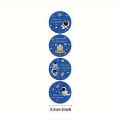 160pcs Space Alien Rocket Stickers Thank You Welcome Labels