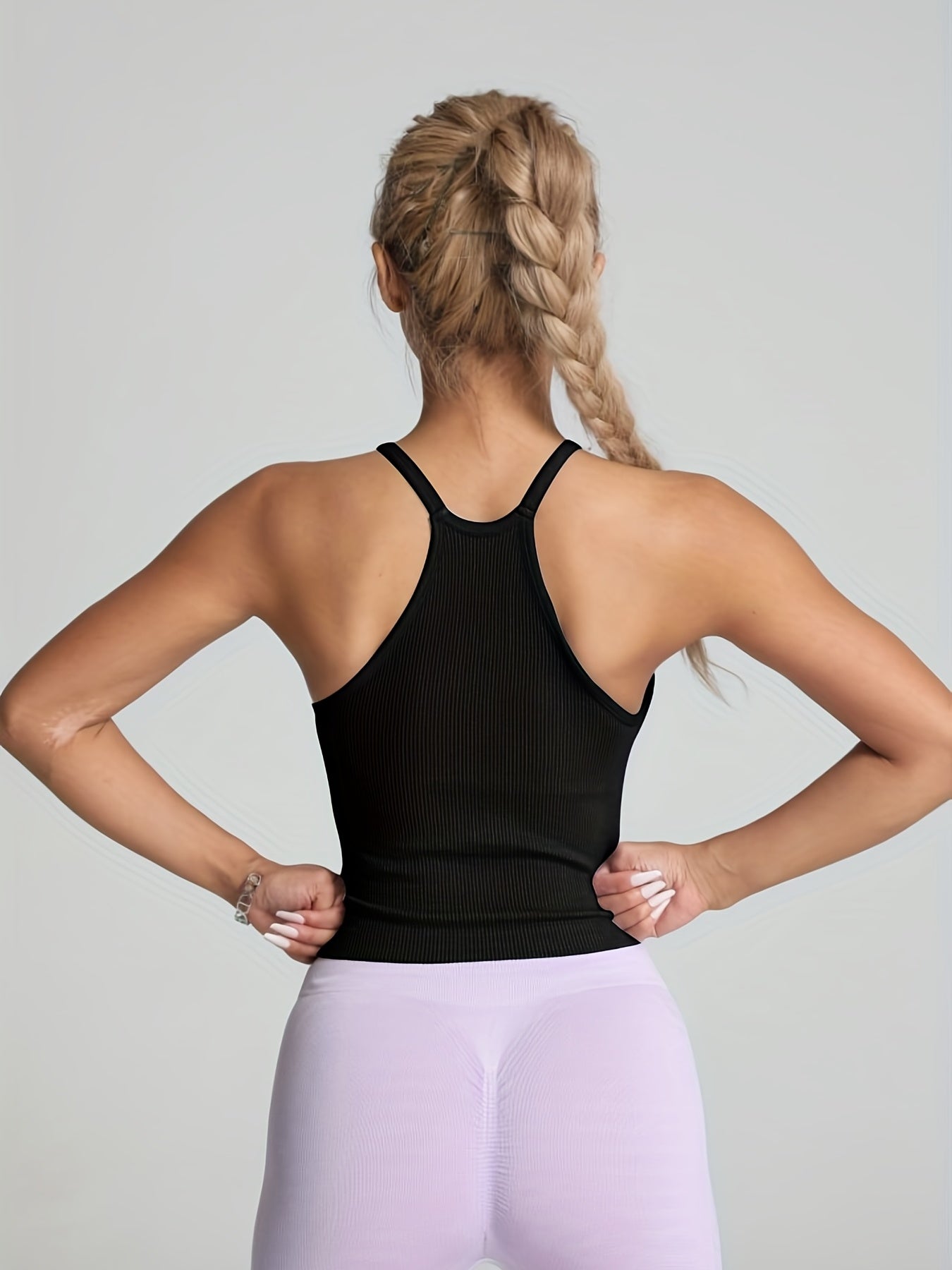 Women's Sports Cami Tank Top Sleeveless Solid Running Top