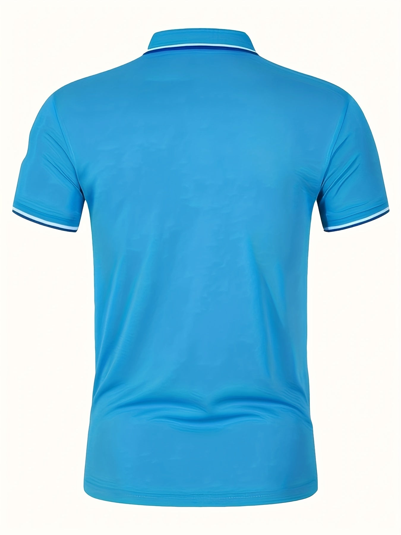 Dolphin Print Men's Short Sleeve Lapel Shirt for Summer Golf