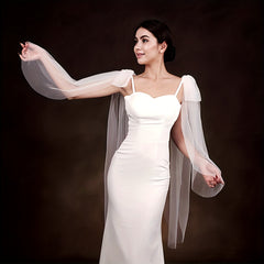 Romantic Mesh Bow Shoulder Accessories for Women