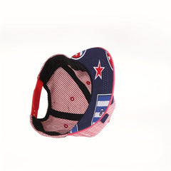 Toddler Baseball Cap Letter Flag Snapback Cap Boys Girls