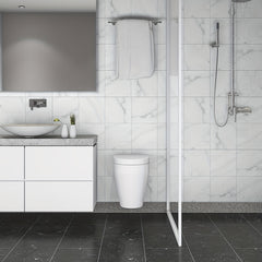 10pcs Waterproof Marble Tile Stickers Self Adhesive PVC Tiles - Easy Install