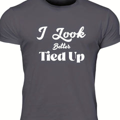 Men's Letter Print T shirt Casual Comfy Crew Neck Tee for Summer