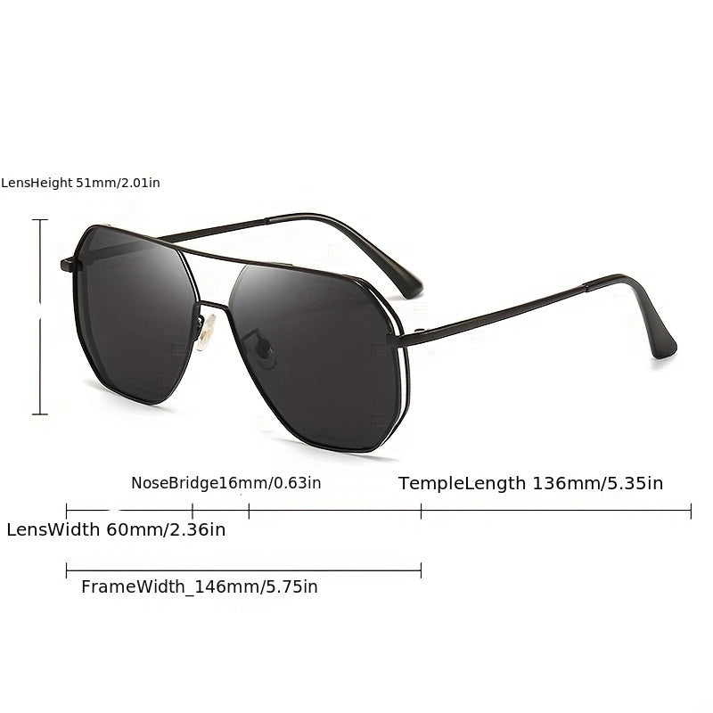 Polarized Aviator Sunglasses UV400 Metal Frame