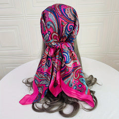 Paisley Print Bandana Classic Print Square Scarf Silk Scarf Head Wrap
