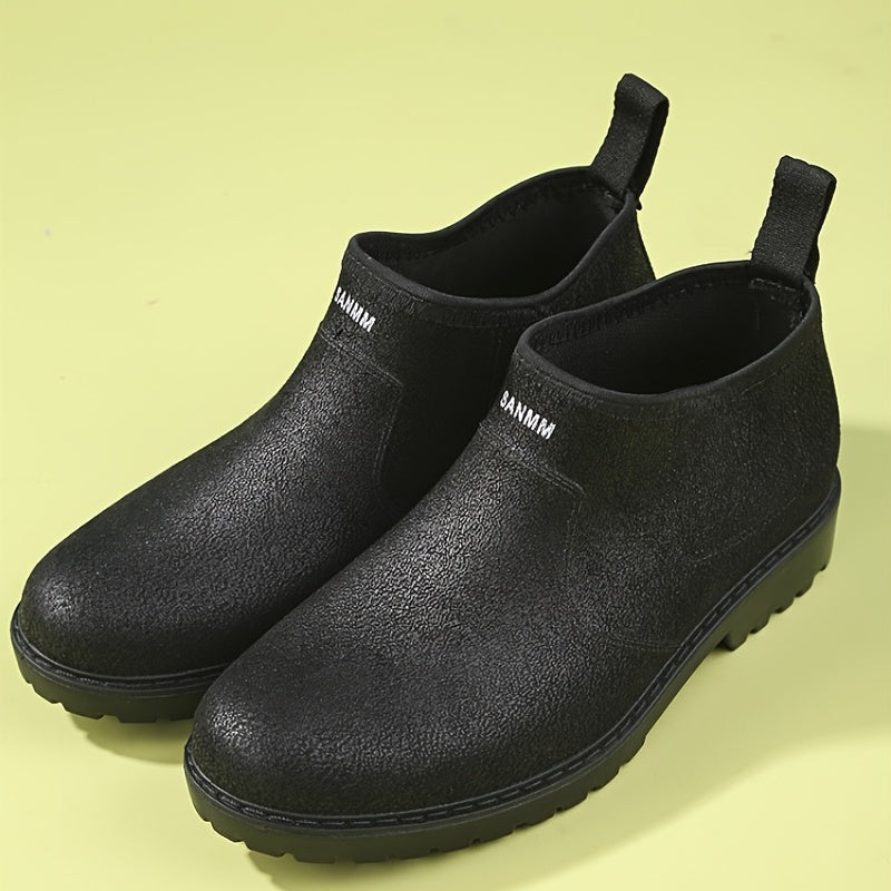 Men's Waterproof Slip On Rain Shoes - Outdoor Working Fishing