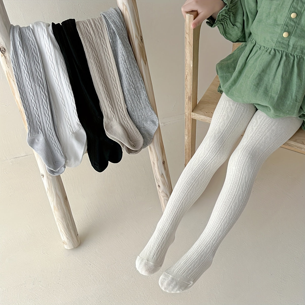 2 Pairs Baby Girls Kids Breathable Leggings Tights For Spring Autumn