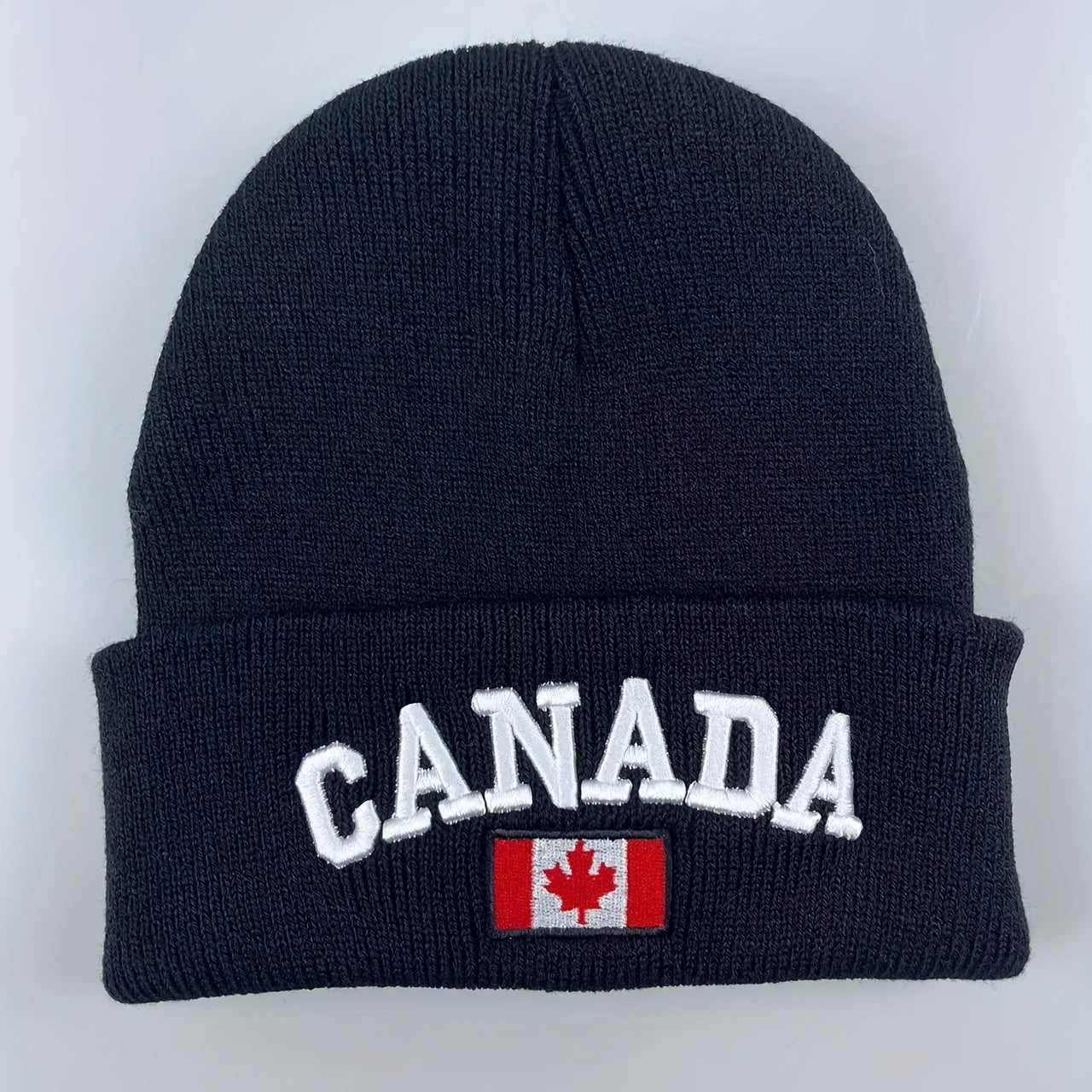 Canada 3D Embroidered Knit Hat Acrylic Woolen Hat