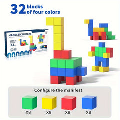 Magnetic Building Block Set for Kids 3+ Boys Girls DIY Creative Games