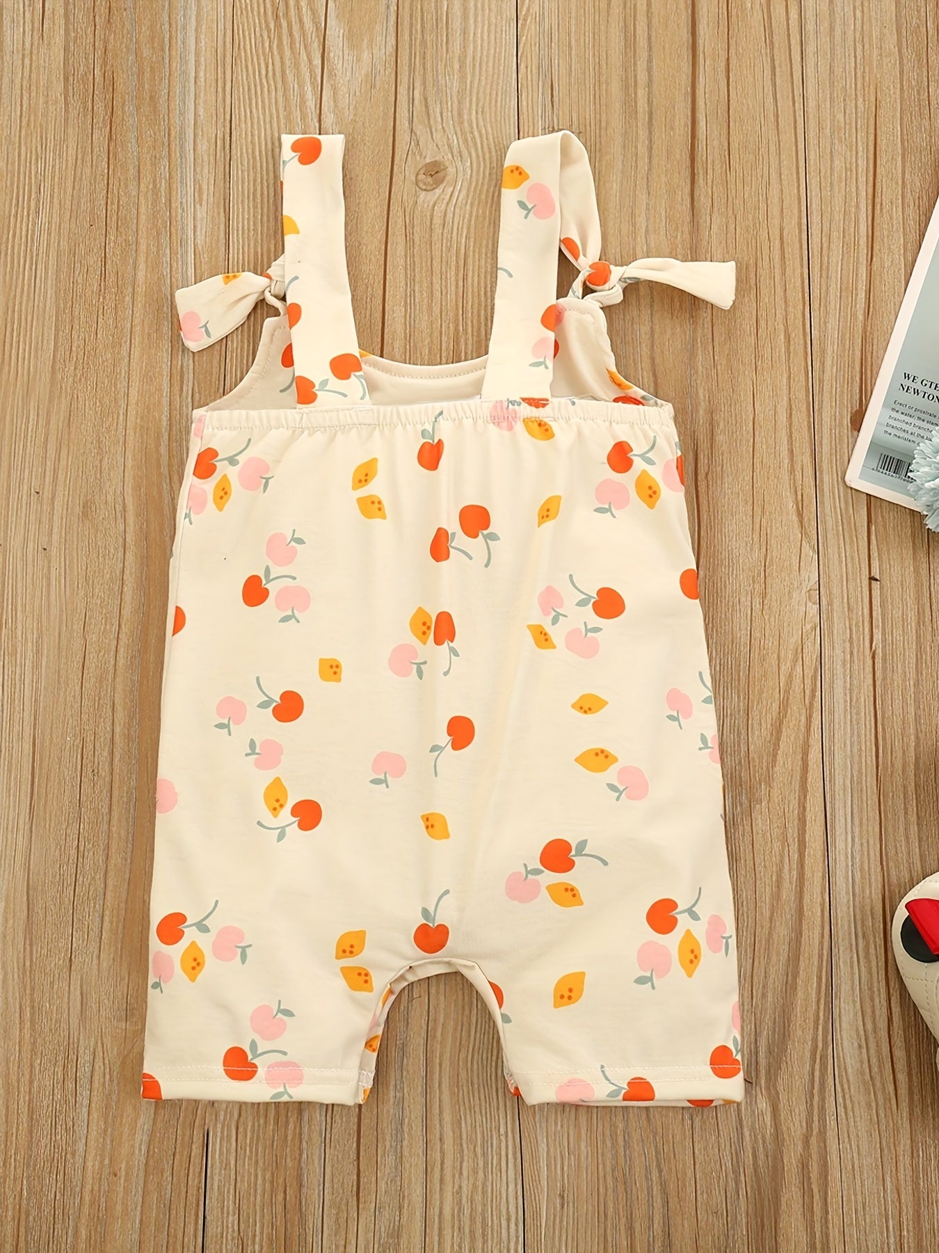 Baby Cotton Fruit Graphic Overalls Infant Romper