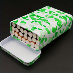 Square Camo Cigarette Case Portable Flip Creative Box