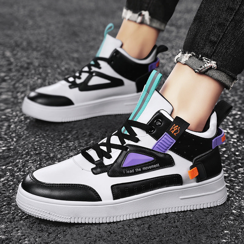 Men's Lightweight Lace up Skate Shoes Elevator Shoes