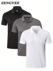 Men's Casual Button Up Short Sleeve Lightweight Shirt Set