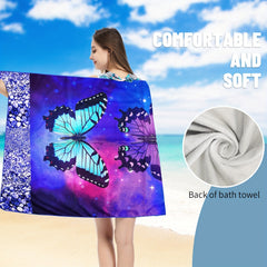 Quick Drying Swim Towel Soft Oversized Blanket 27.5 x 55 Absorbent