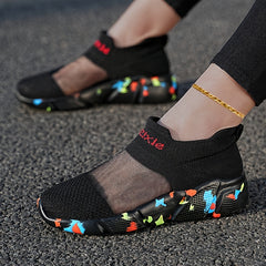 Women's Wear Resistant Running Shoes Breathable Sock Shoes