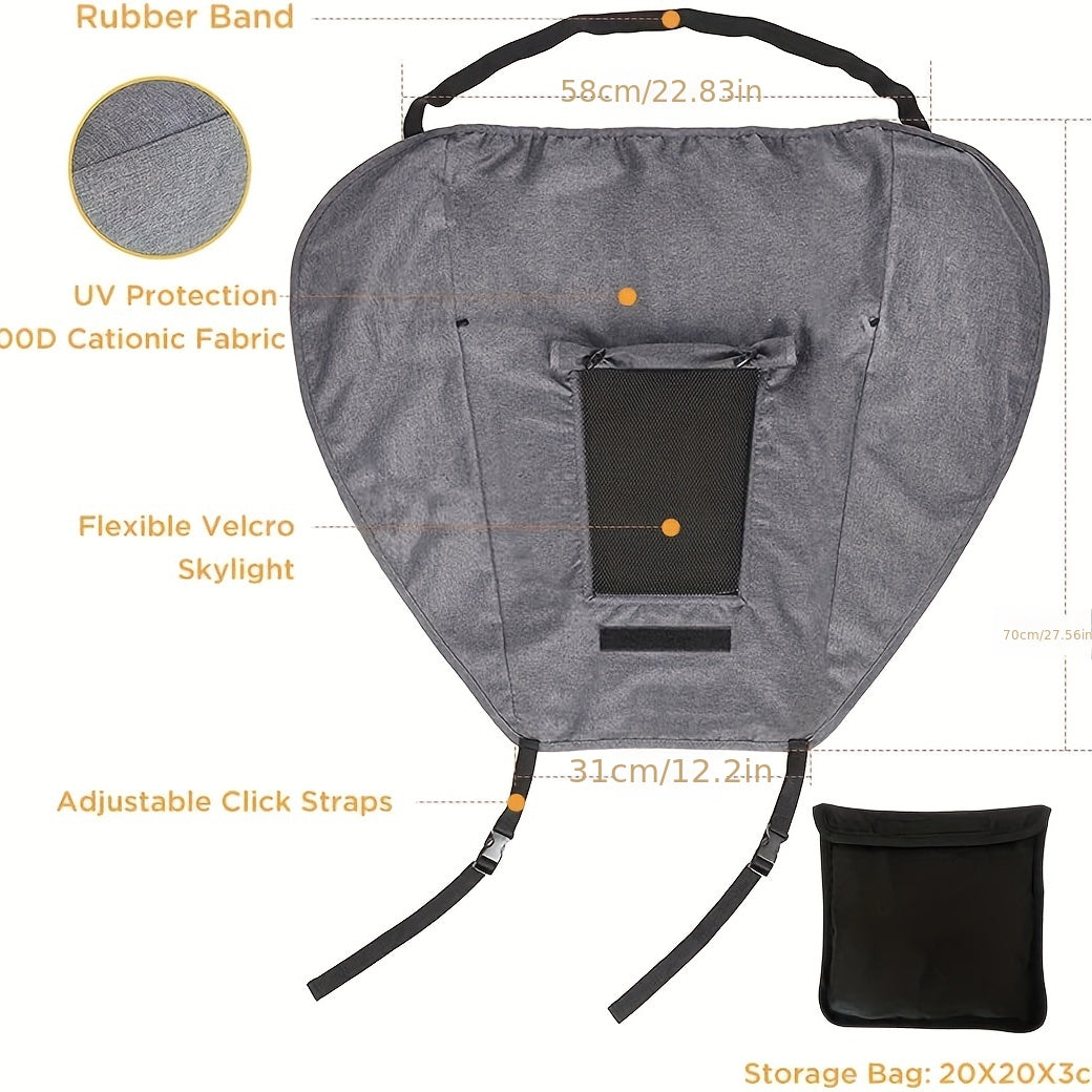Waterproof Stroller Sunshade Cover Anti UV With Window