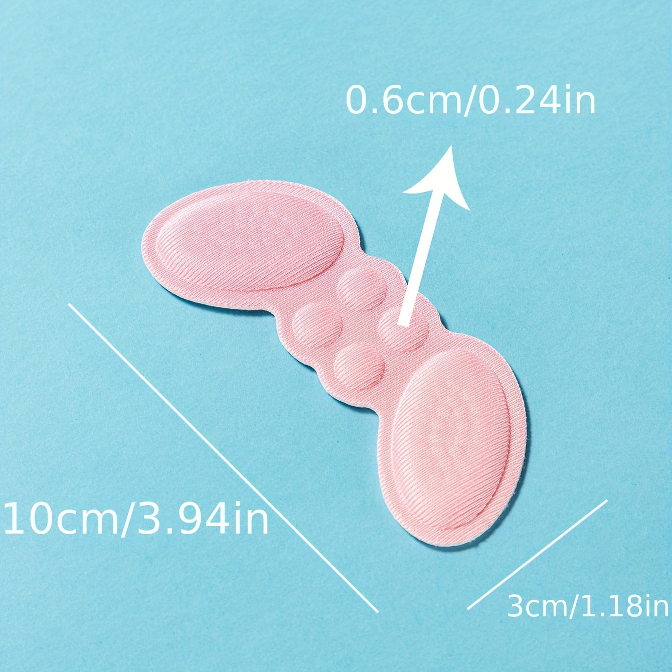 2pcs Thickened Heel Sticker Anti Wear Anti Drop Sponge Comfortable