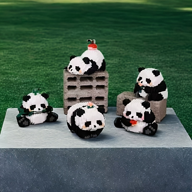 1552pcs Panda Building Blocks Set Colorful 3D Jigsaw Puzzle for Home and Office
