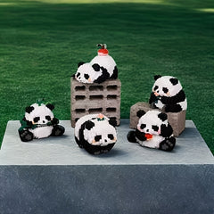 1552pcs Panda Building Blocks Set Colorful 3D Jigsaw Puzzle for Home and Office