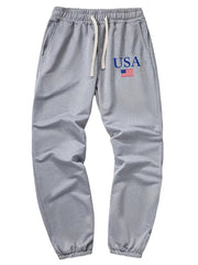 Drawstring Sweatpants Loose Fit Pants Men's Casual Joggers Spring Autumn