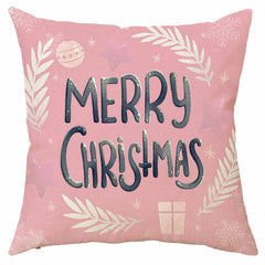 Christmas Linen Blend Pillowcases Set - Office Bedroom Farmhouse Decor