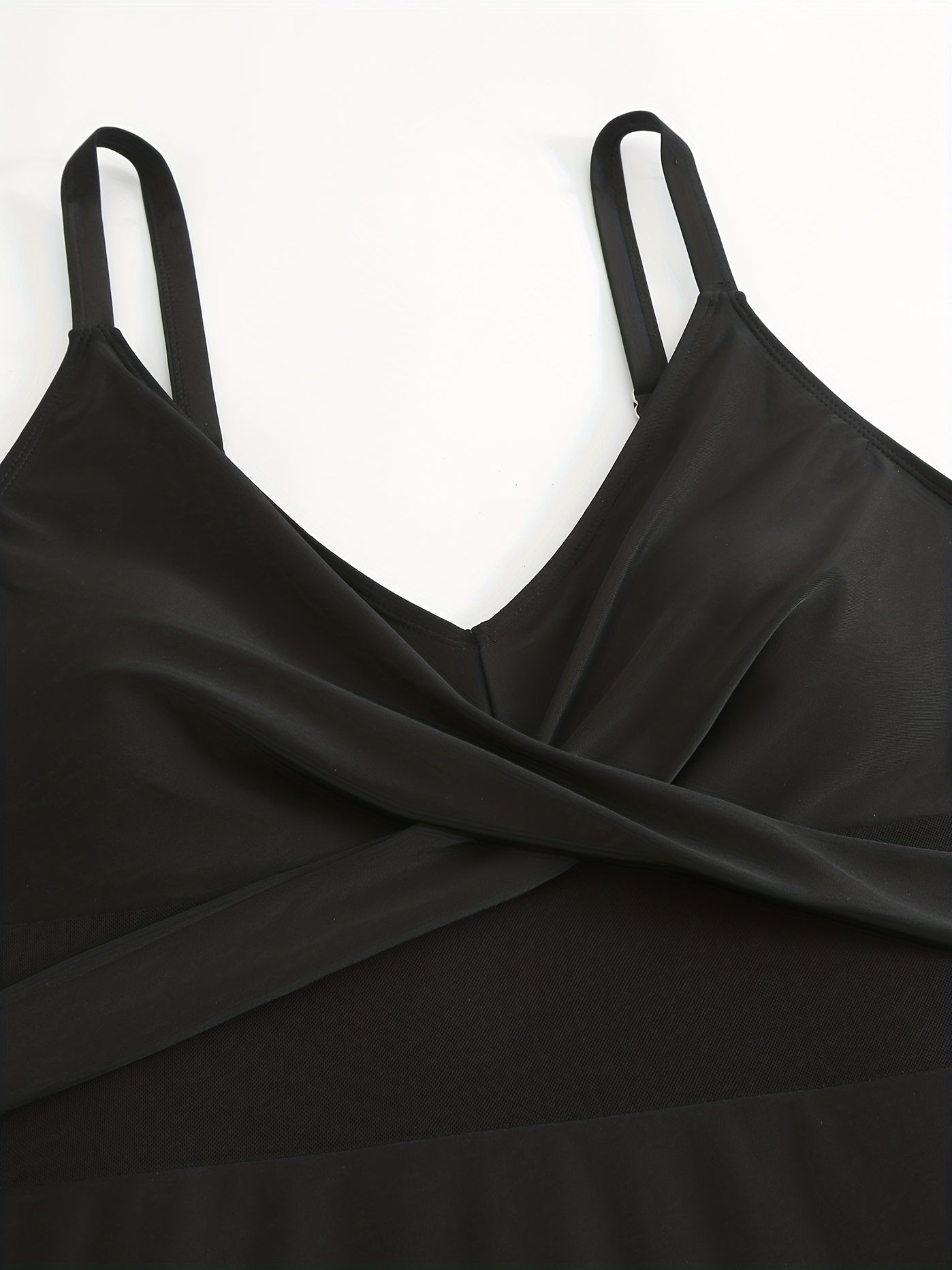 Mesh Criss Cross One Piece Swimsuit