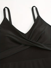 Mesh Criss Cross One Piece Swimsuit